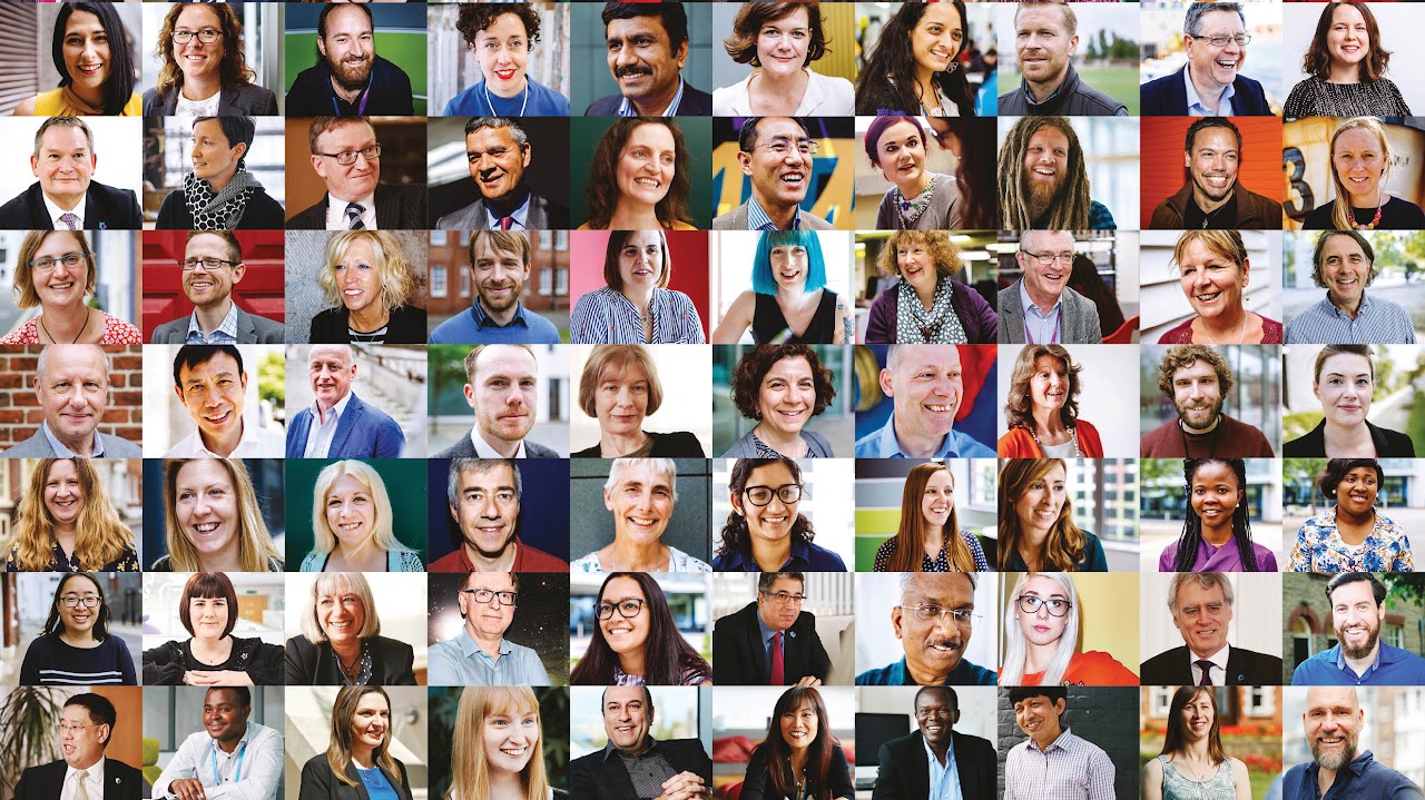 Grid image of University staff