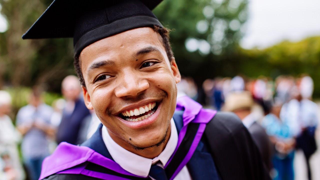 Smiling graduate