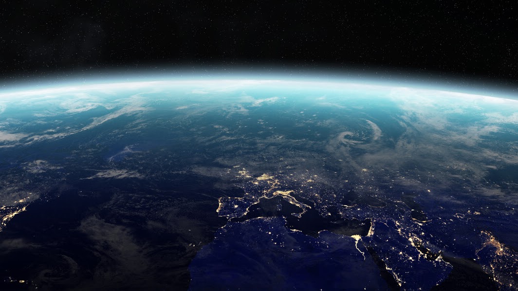 View of earth from space