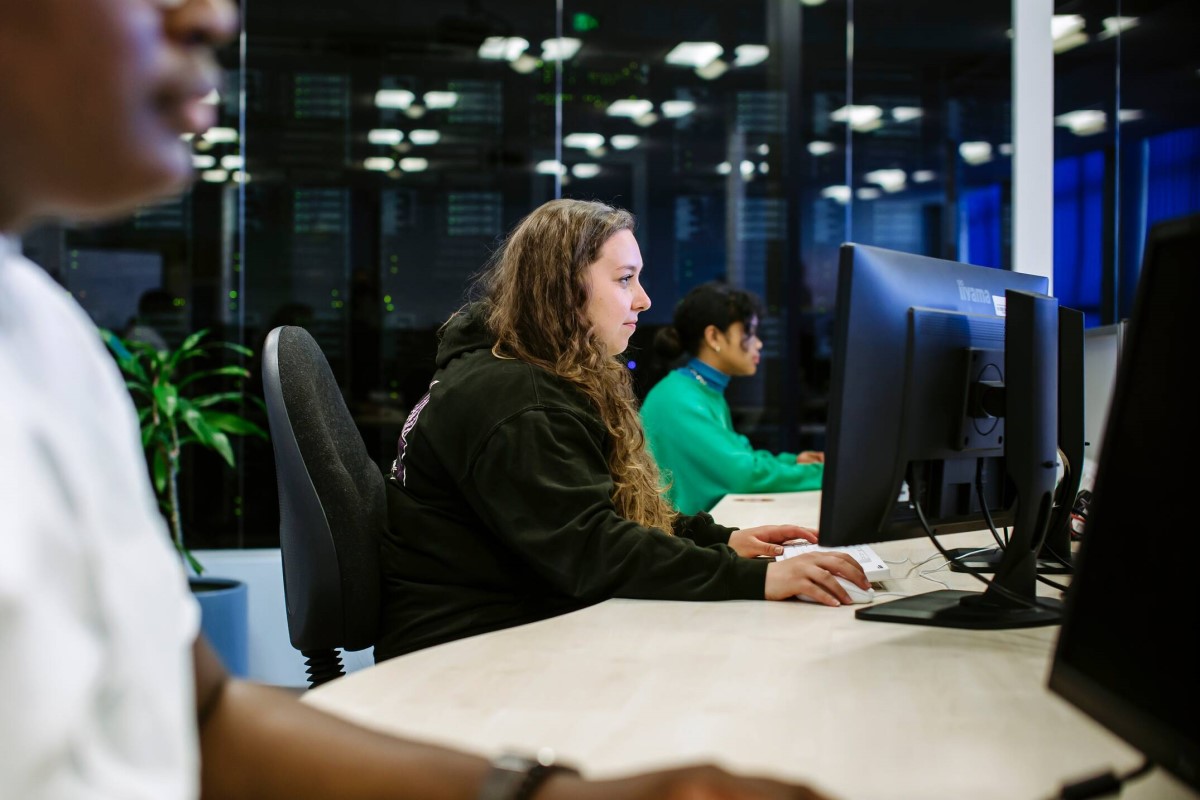Students in computer suite