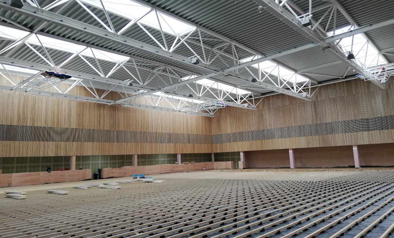 Ravelin Sports Centre hall progress April 2021