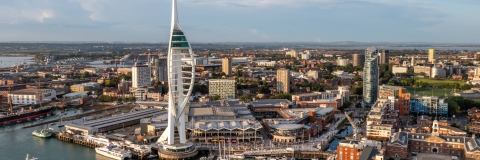 Portsmouth skyline and Spinnaker Tower